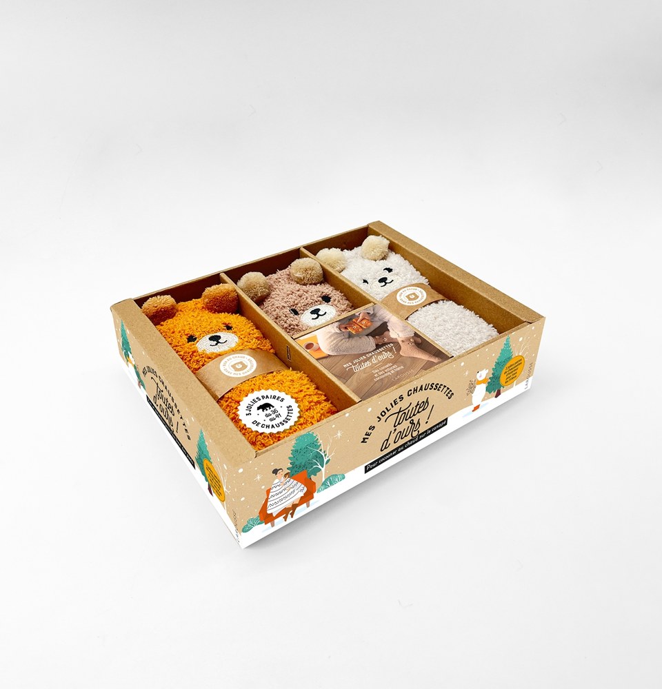 Coffret Mes jolies chaussettes toutes d'ours