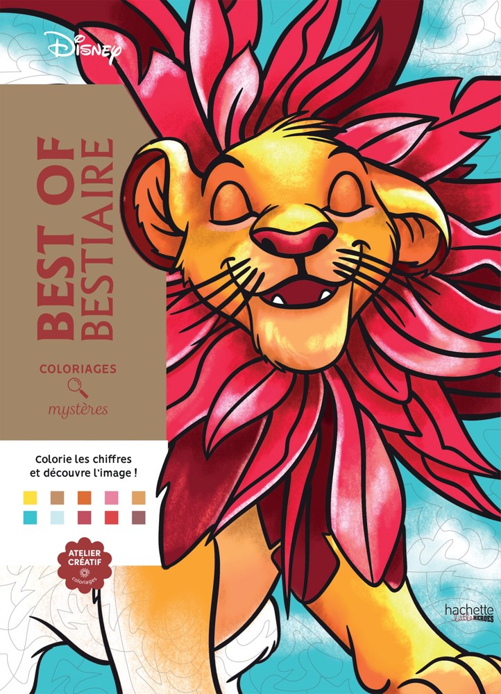 Coloriages mystères Disney - Best of Bestiaire