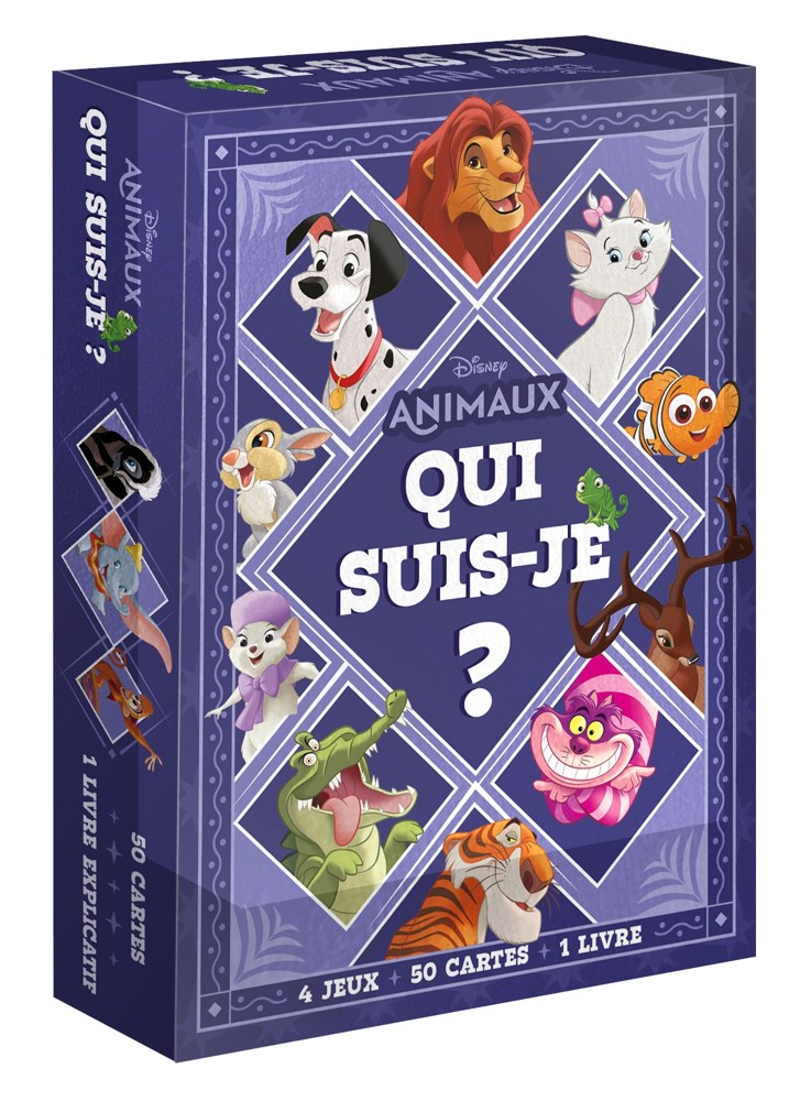 DISNEY ANIMAUX - "Qui suis-je ?" - Boîte de jeu de cartes