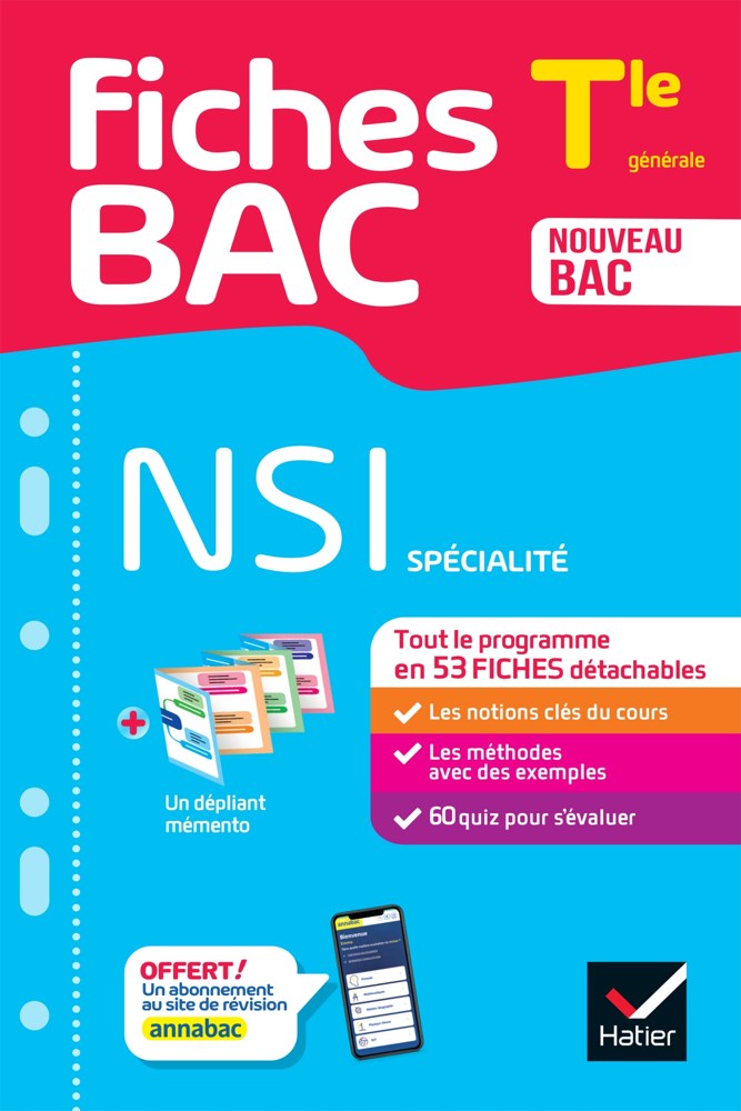 Fiches bac - NSI Tle (spécialité) - Bac 2027