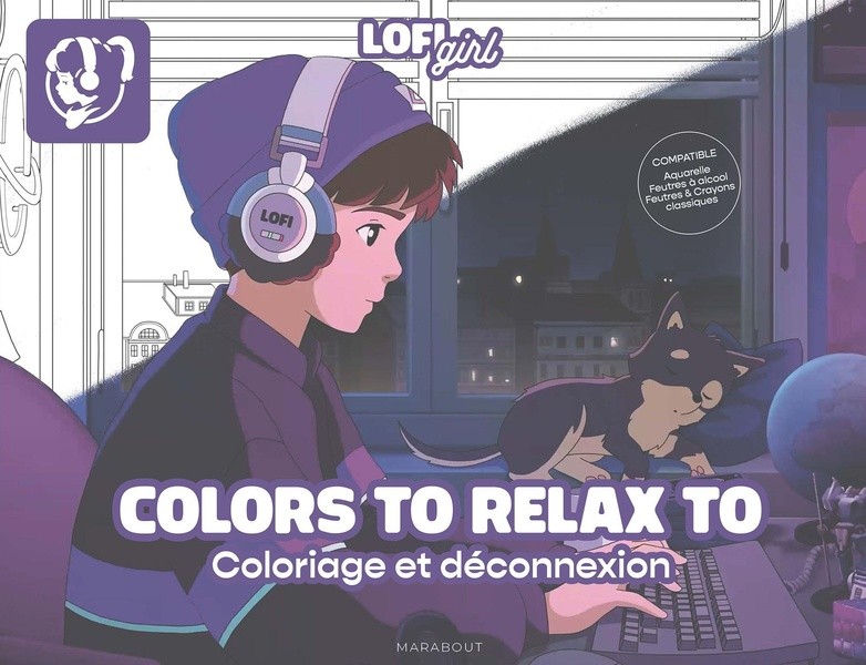 [5539589] Colors to relax to - Lofi Girl - Coloriage de déconnexion