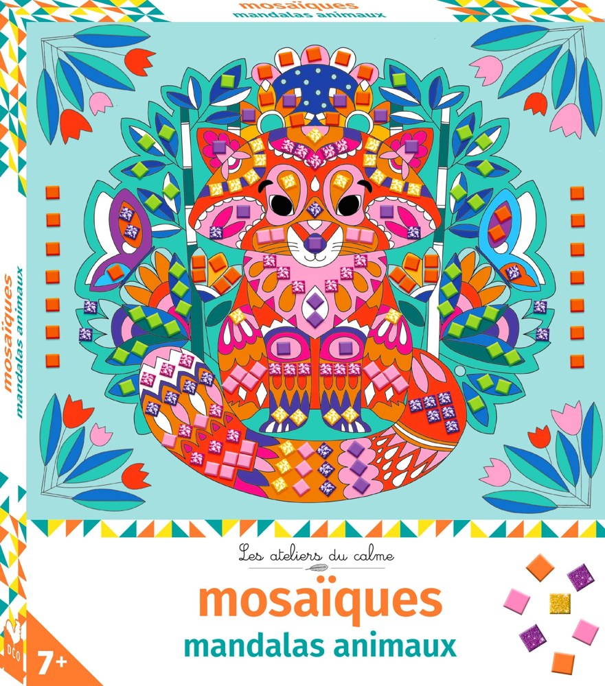 Mosaïques mandalas animaux - boîte avec accessoires