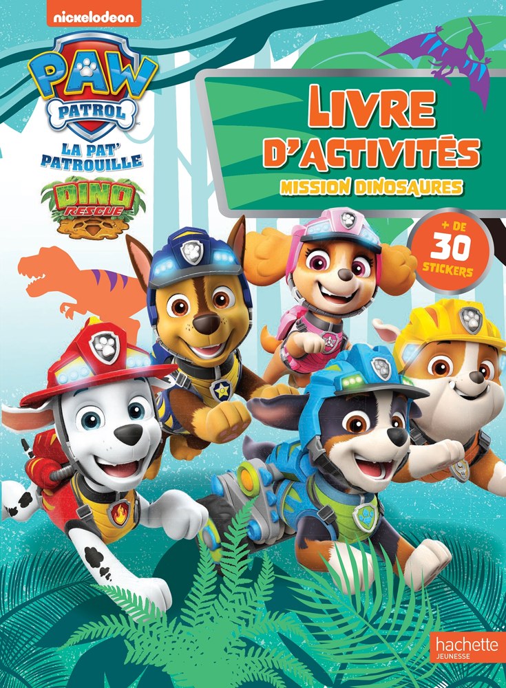 Pat' Patrouille - Livre d'activités Mission dinosaures
