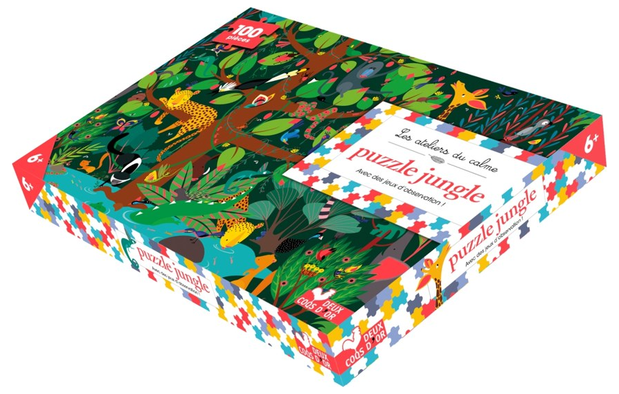 Puzzle Jungle - 100 pièces et des jeux d'observation