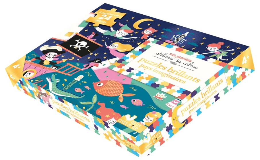 Puzzles brillants Pays imaginaires - 2 puzzles 24 pièces