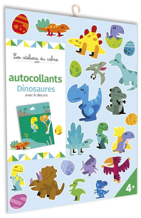 Autocollants Dinos avec 6 décors