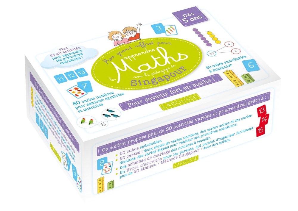 Mon coffret pour s'initier aux Maths avec la pédagogie de Singapour