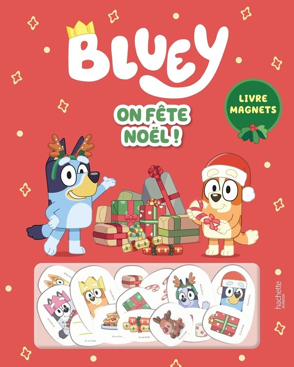 [2167694] Bluey - On fête Noël ! - Livre magnets