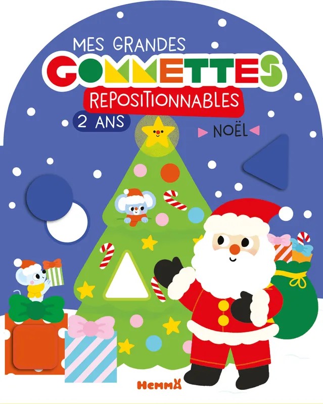[1084035] Mes grandes gommettes repositionnables - 2 ans - Noël (Père Noël)