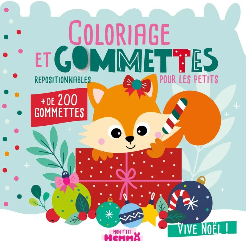 [1084090] Mon P'tit Hemma - Coloriage et gommettes pour les petits - Vive Noël !