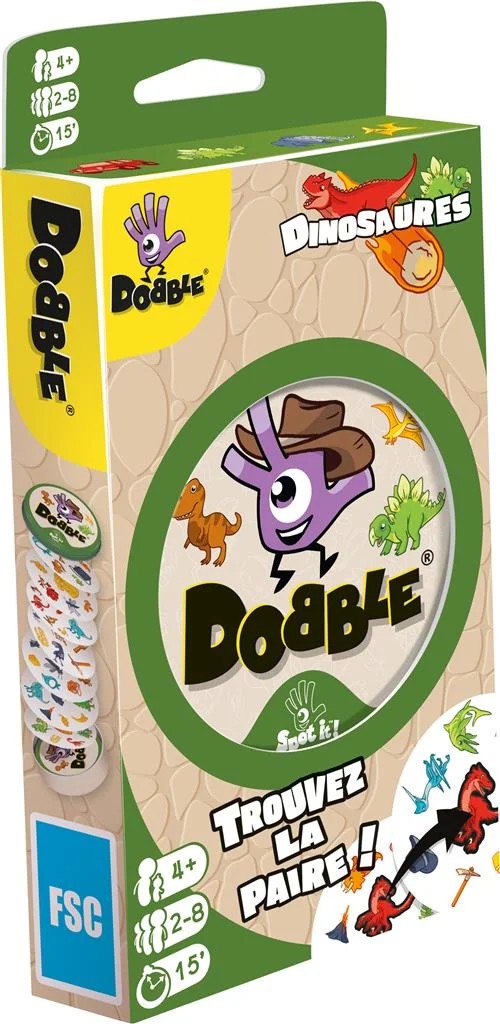 [3558380135098] Dobble Dinosaures (Eco Blister)