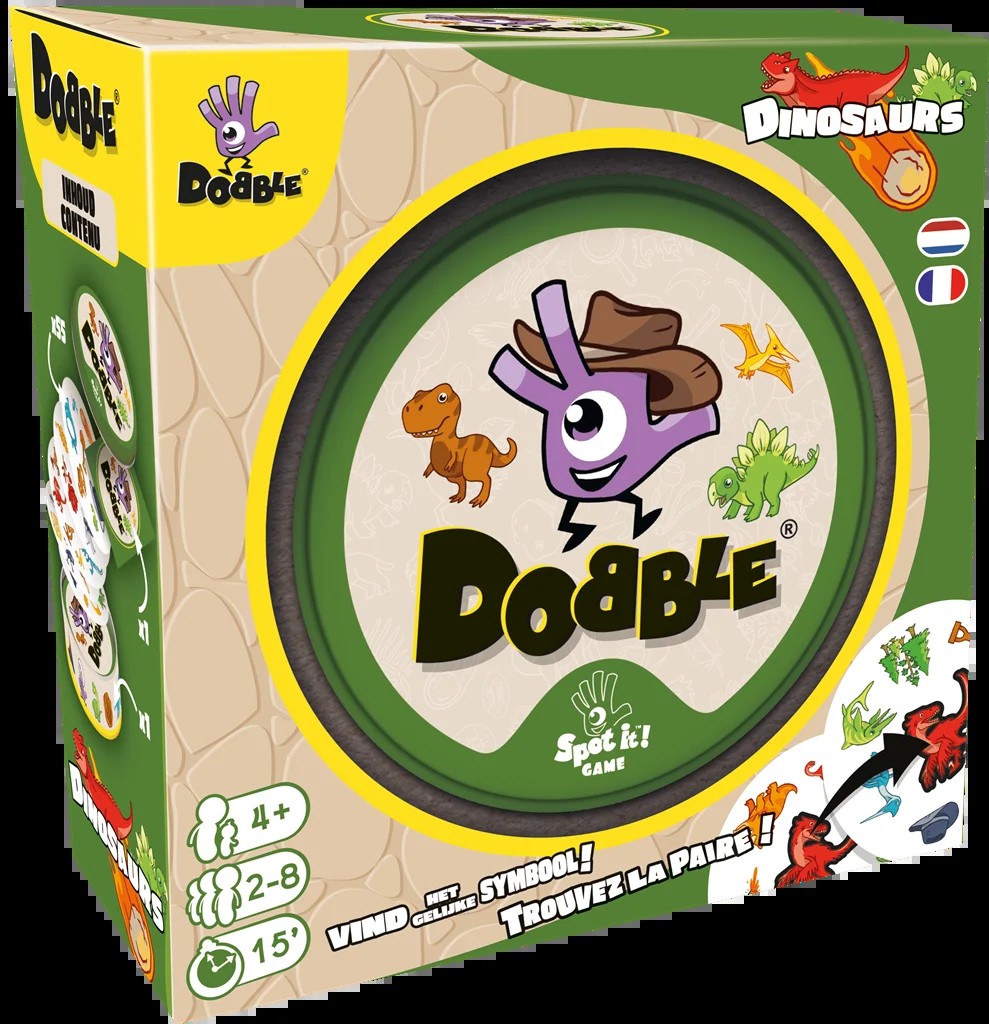 [3558380128304] Dobble : Dinosaurs (Eco Sleeve) FR/NL