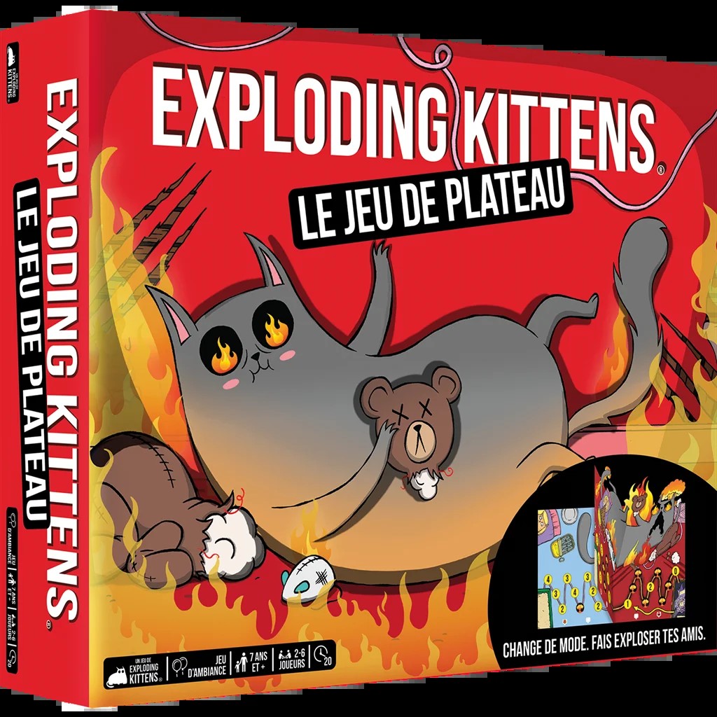 [0810171410559] Exploding Kittens : Le jeu de plateau