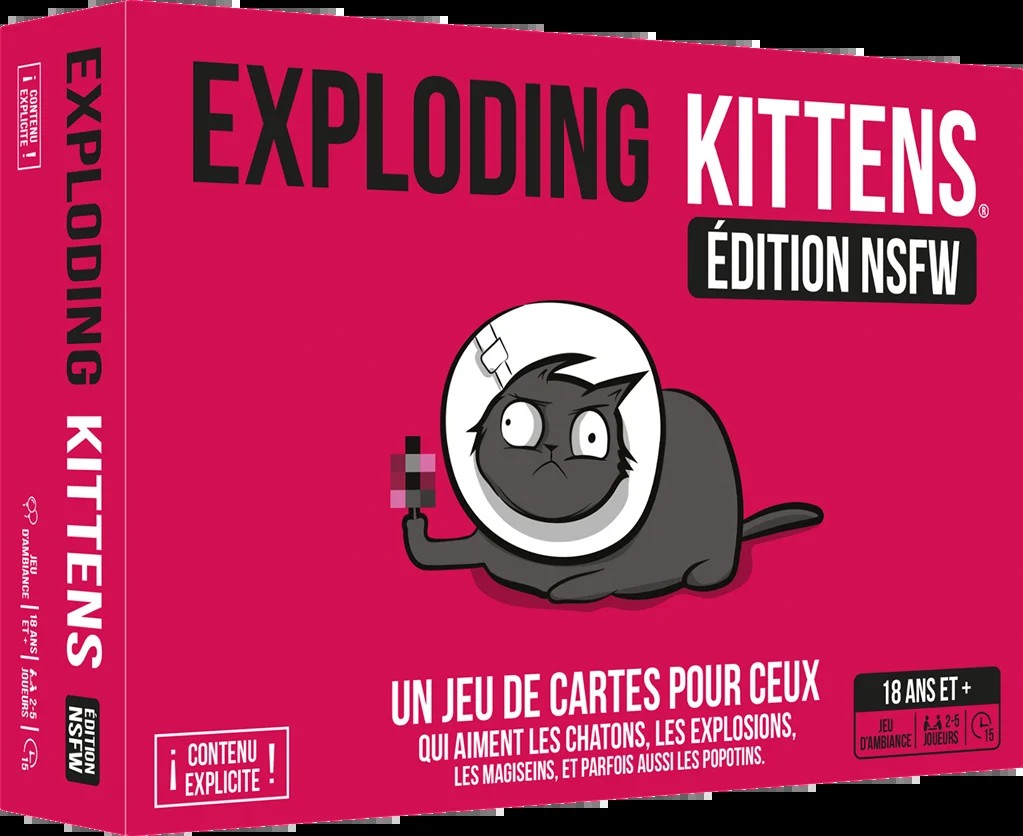 [0810083044118] Exploding Kittens : NSFW Edition – Rose
