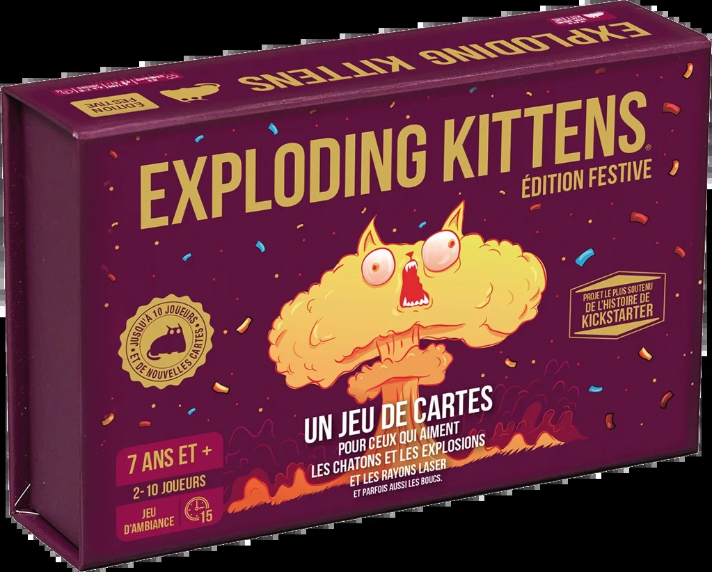 [0810083045856] Exploding Kittens : Édition Festive