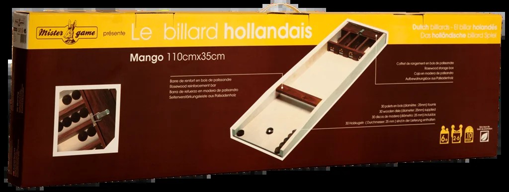 [3760153500600] Billard Hollandais Mango 110 x 35 cm