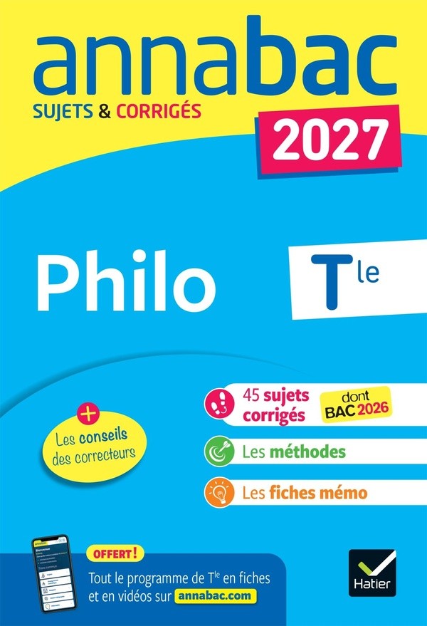 [4758026] Annales du bac 2027 - Annabac Philo Tle générale