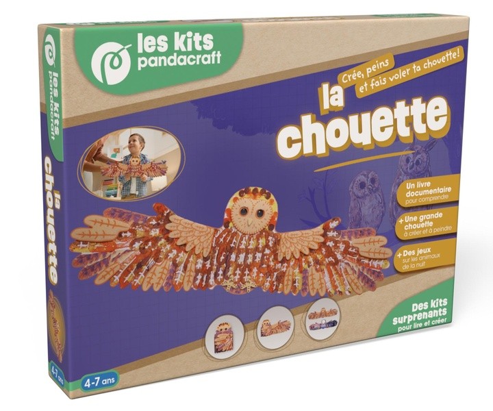 [1255711] La chouette - Kit Pandacraft 4-7 ans