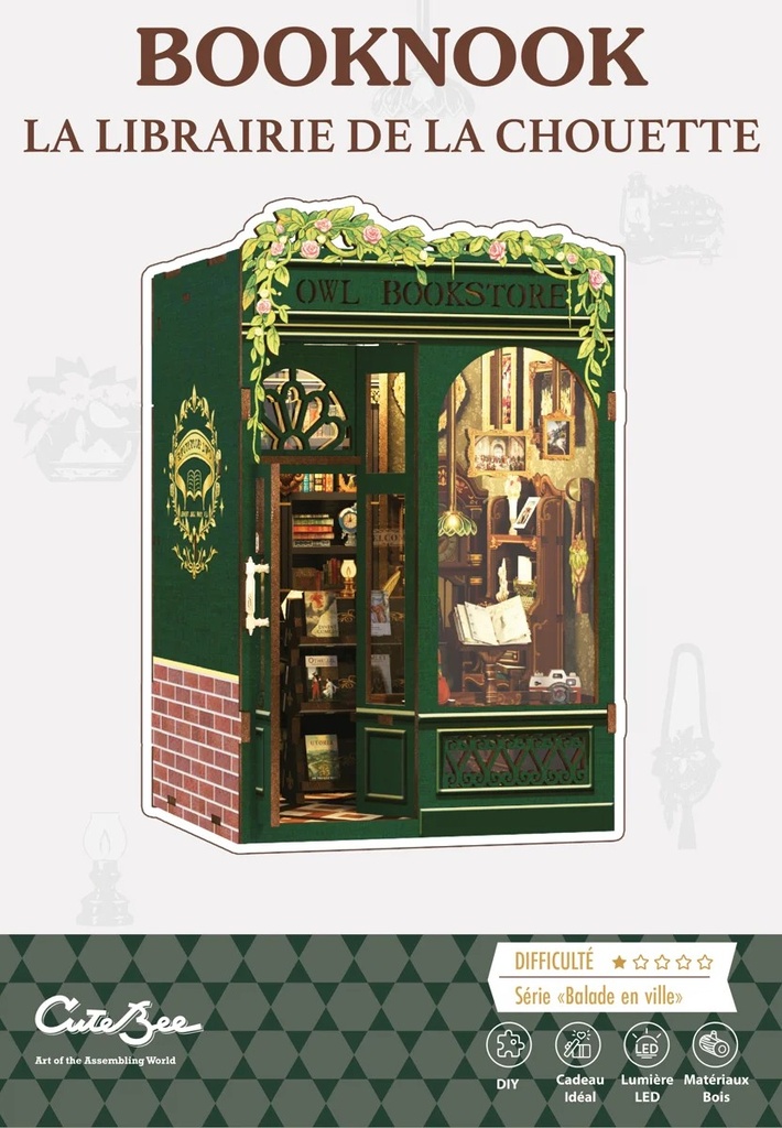 [CUT001OW] Book Nook - La Librairie de la Chouette