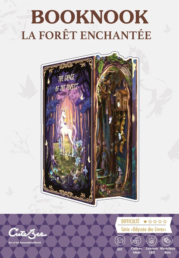 [CUT009GR] Book Nook - La Forêt Enchantée