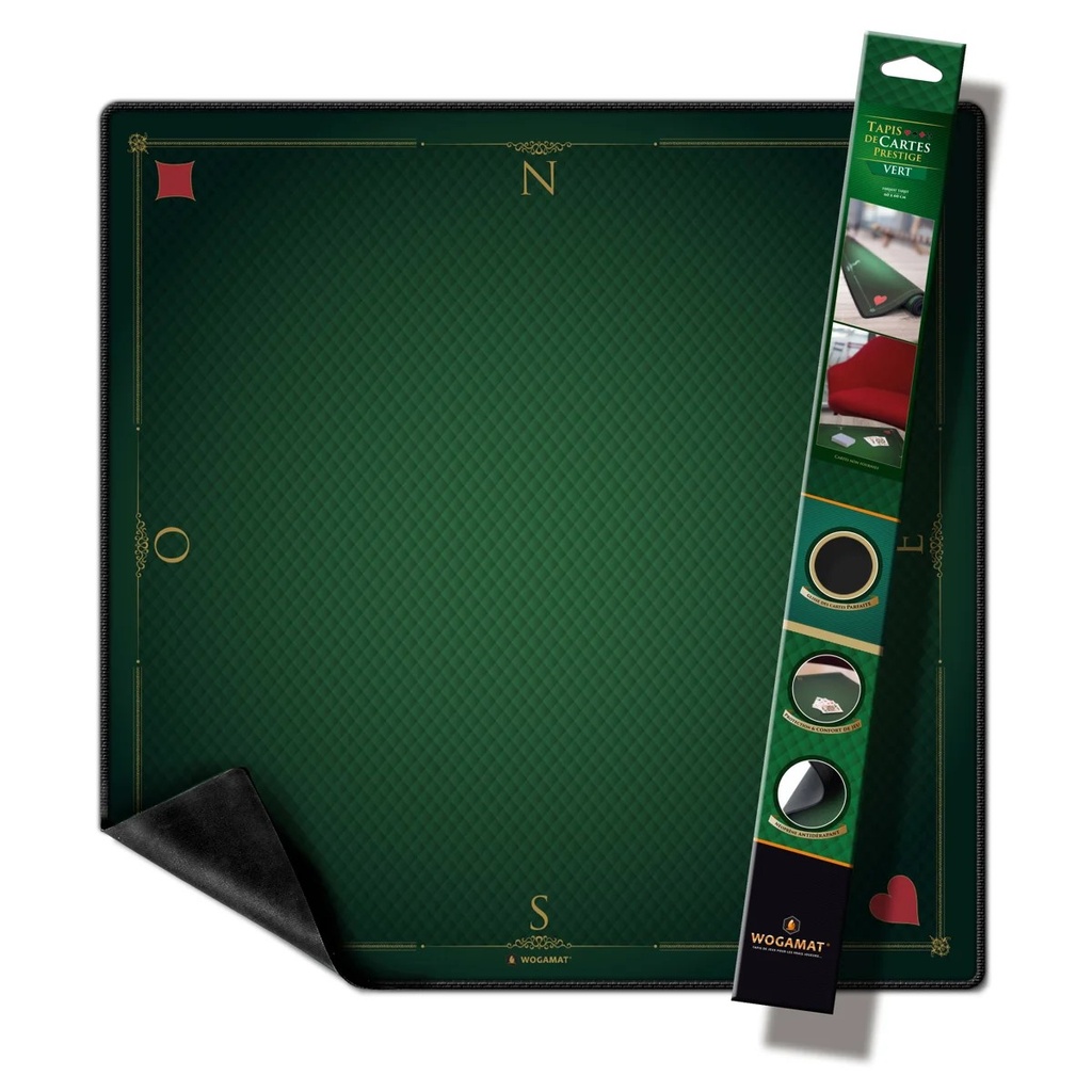 [WOG005CP] Tapis Cartes Prestige 60x60 : Vert