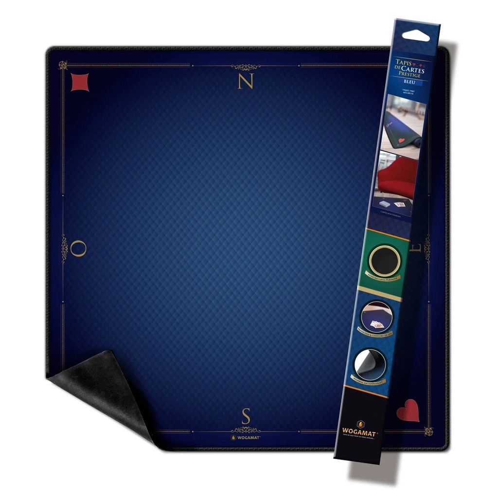 Tapis Cartes Prestige 60x60 : Bleu