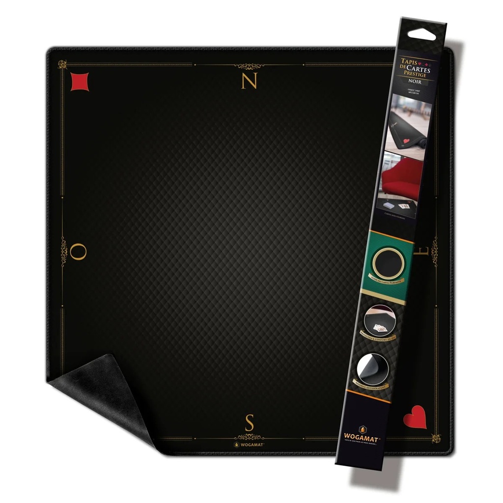 [WOG049CN] Tapis Cartes Prestige Noir