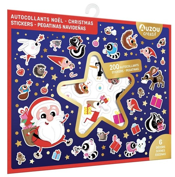 [AU08560] 200 autocollants Noël