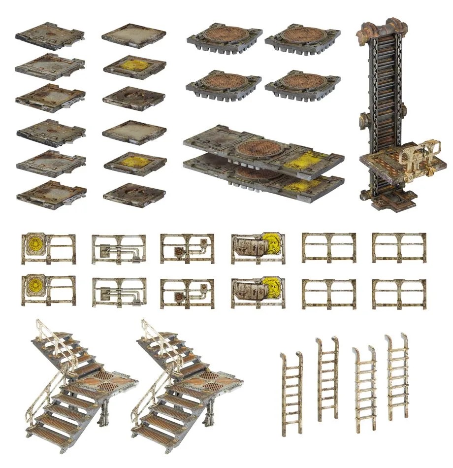 [99120599015] Necromunda: plates-formes et escaliers de Zone Mortalis