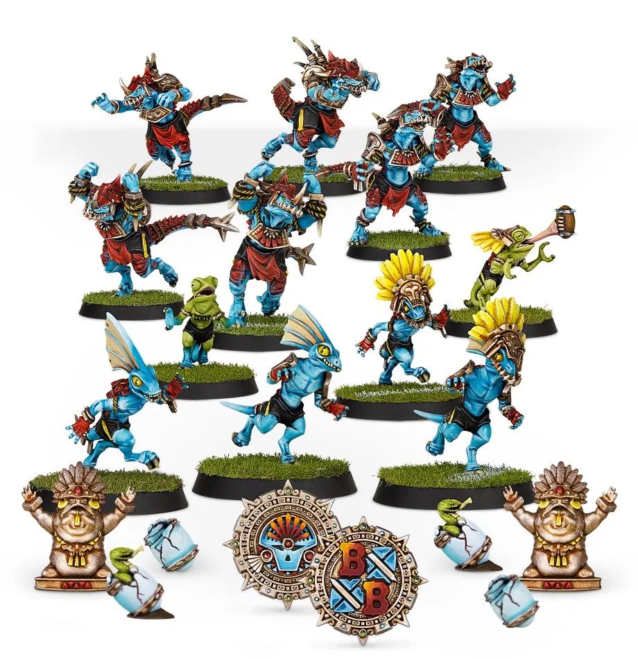 [99120907002] Équipe de Blood Bowl d'Hommes-lézards: Gwaka'moli Crater Gators