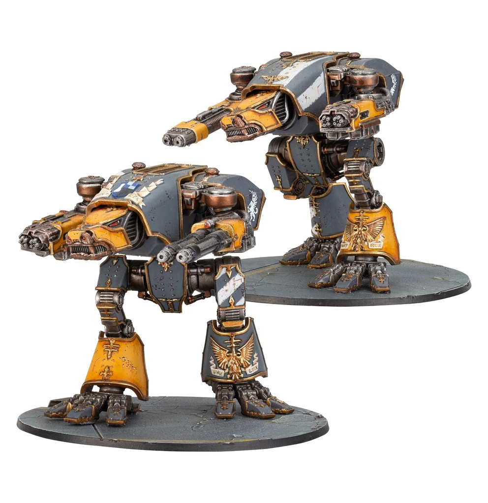 [99122699011] Legions Imperialis: Warhound Scout Titans with Turbo-laser Destructors and Vulcan Mega-Bolters