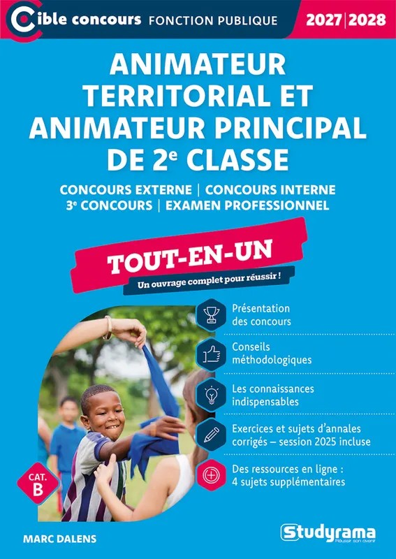 Animateur territorial – Animateur principal de 2e classe (Concours 2027-2028)