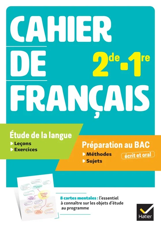 Cahier Français 2de/1re - Ed. 2025 - Cahier élève