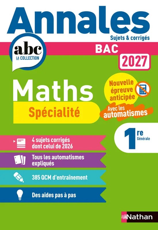 Annales BAC Maths 1re - Spécialité