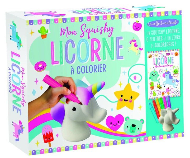 Mon squishy licorne à colorier