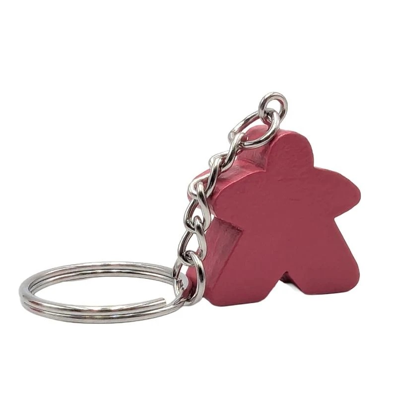 [CCPCMRO] PORTE CLES MEEPLE ROSE (8PCS)