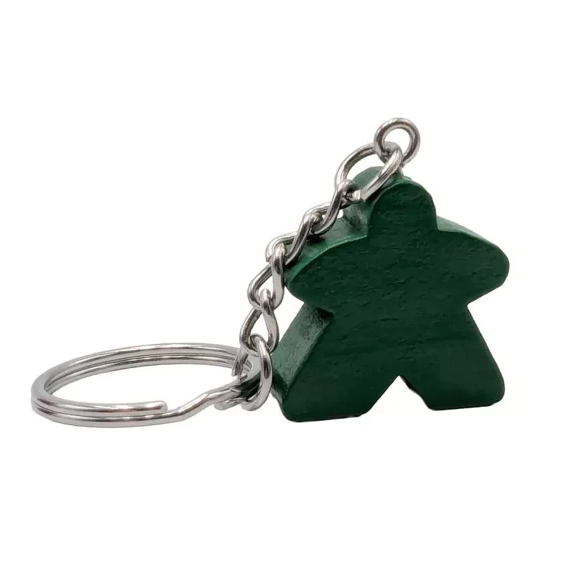 [CCPCMVE] PORTE CLES MEEPLE VERT (8PCS)