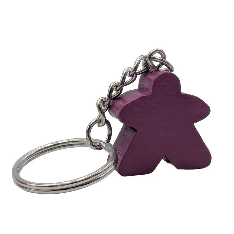 [CCPCMV] PORTE CLES MEEPLE VIOLET (8PCS)