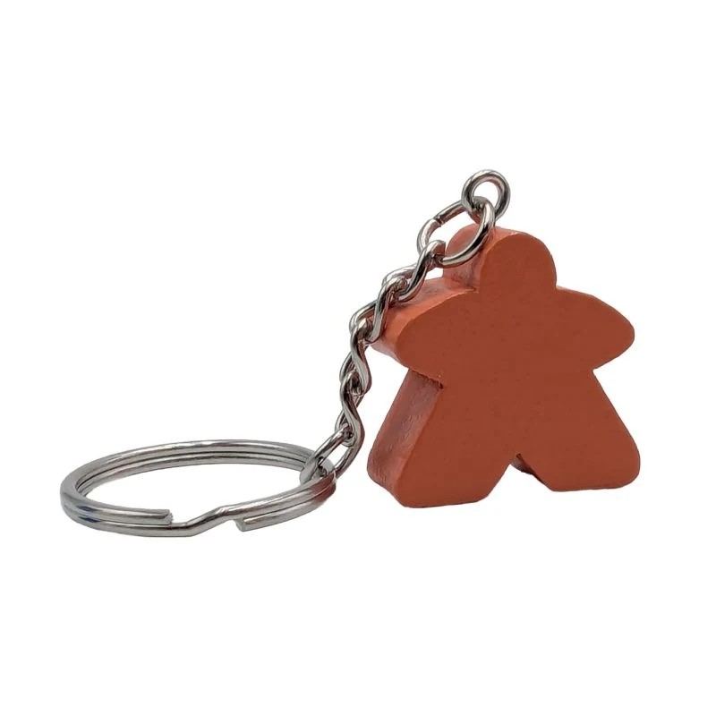 [CCPCMO] PORTE CLES MEEPLE ORANGE (8PCS)