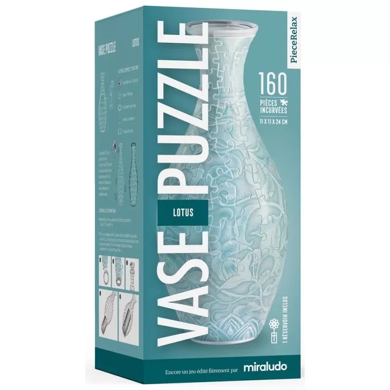 [MIVPLO] VASE PUZZLE JARDIN LOTUS