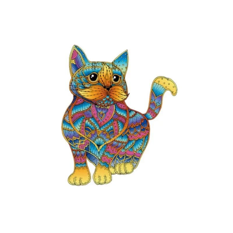 [CRCHA] Rainbow Wooden Puzzle CHAT 99 pcs