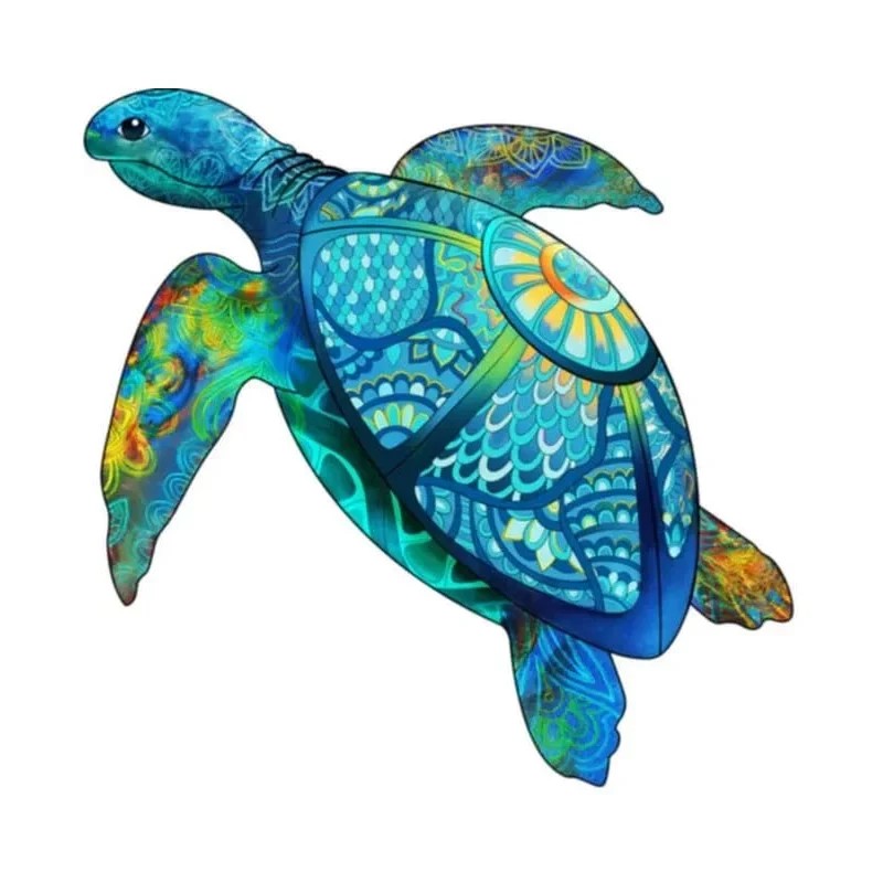[CRTOR] Rainbow wooden puzzle tortue 125 pcs