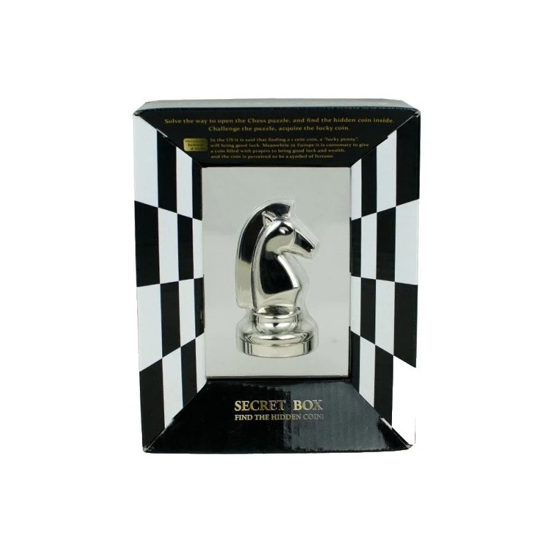 [CPCKN] Casse-Tête Huzzle Cast Chess Knight (CHEVALIER) - Silver - Level 2