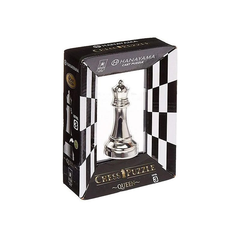 [CPCQU] Casse-Tête Huzzle Cast Chess Queen (REINE) - Silver - Level 3