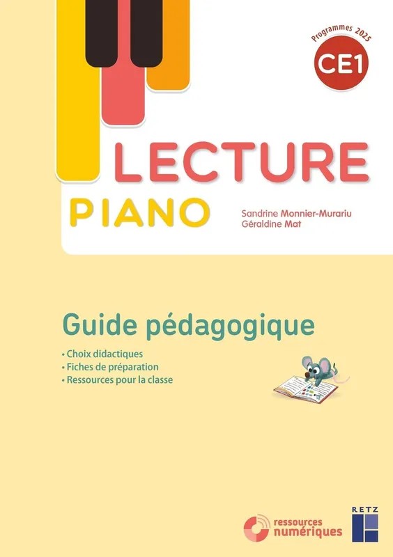 Lecture Piano CE1 - Guide pédagogique + téléchargement