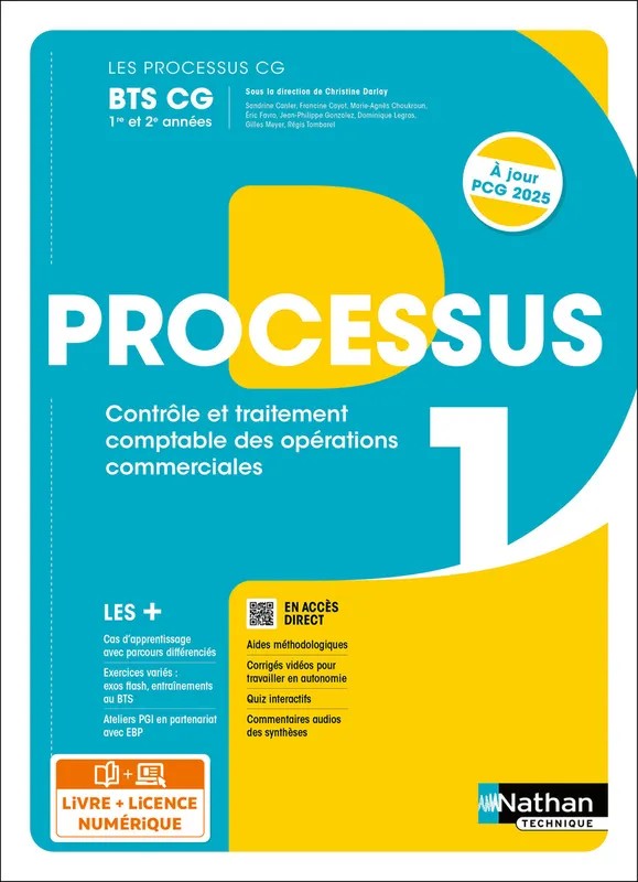 Les processus BTS CG - Processus 1 BTS CG 1ère et 2ème années - 2024 - Manuel - élève - + iManuel