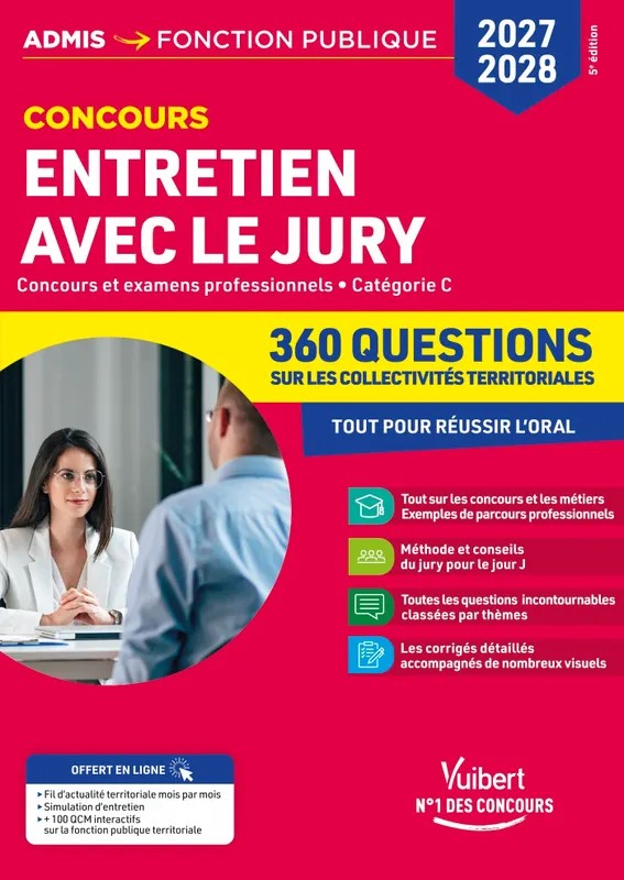 Entretien avec le jury - 360 questions sur les collectivités territoriales - 2027-2028 Catégorie C