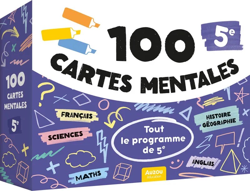 100 cartes mentales - tout le programme de 5e