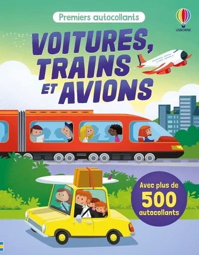 [1082379] Voitures, trains et avions - Premiers autocollants (volume combiné) - dès 3 ans