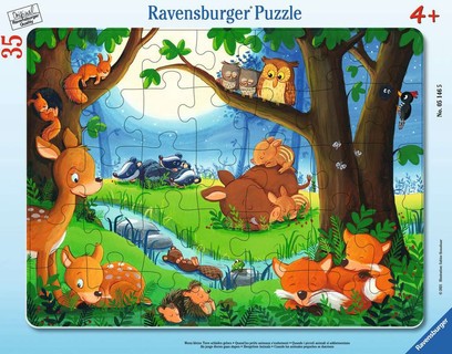 Puzzle cadre 30-48 p - Les petits animaux s'endorment